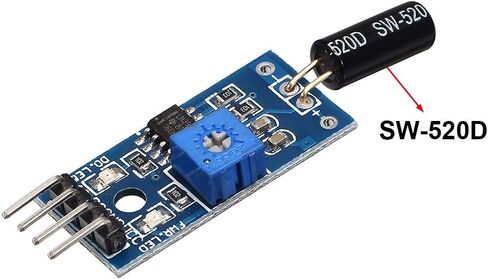 uxcell® Angle Sensor Module SW-520D Ball Switch Tilt Sensor Module for Arduino in Saudi Arabia