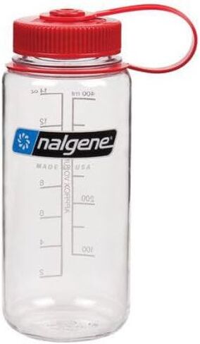 Nalgene Tritan 16oz W/M, Clear w/ Red Cap in Saudi Arabia