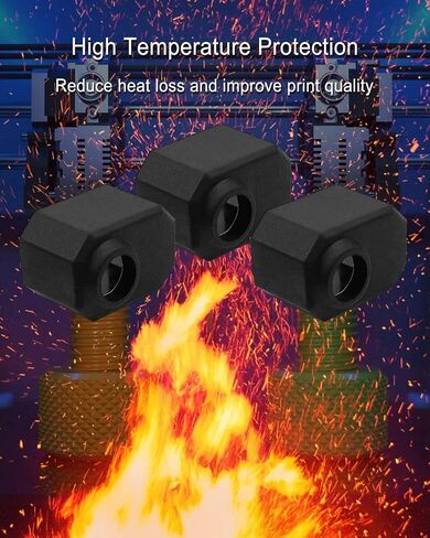 10Pcs Printer Silicone Socks Heater Block Cover Fit for Prusa MK3.9 Prusa MK4 Prusa XL, 300°C High Temperature 3D Printer Accessories in Saudi Arabia