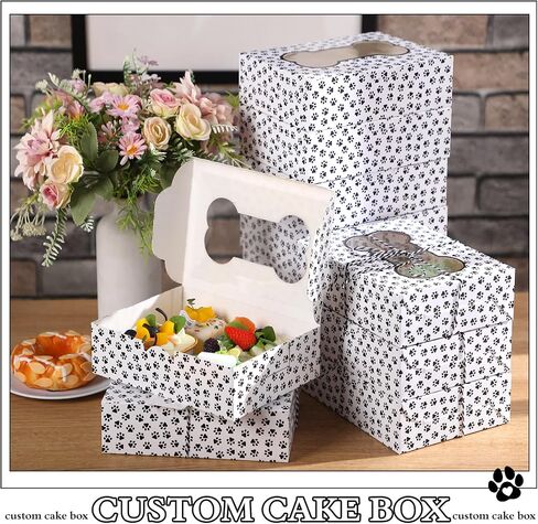 32 Pcs Kraft Paper Bakery Box with Window Red Mouse Cookie Box with Window for Treat and Pastry 8 x 6 x 2.5 in Red Dot Bakery Box for Mouse Party Birthday Gift Chocolate Dessert Donut Cake in Saudi Arabia