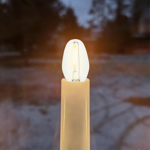 Westinghouse 5284000 0.4 Watt (4 Watt Equivalent) C7 Clear Filament LED Light Bulb, Candelabra Base, 2 Pack in Saudi Arabia