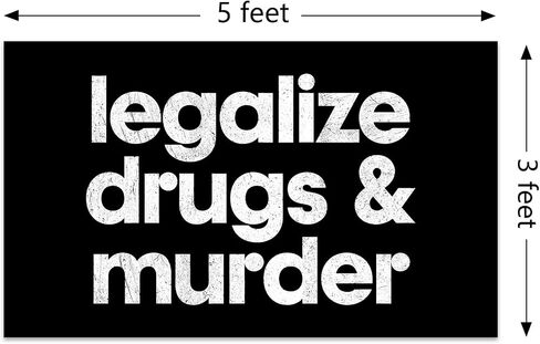 YDLRTY Legalize Drugs And Murder 3x5ft Tapestry For College Dorm, Bedroom And Living Room, Funny Tapestries Hanging For Home Decor Men in Saudi Arabia
