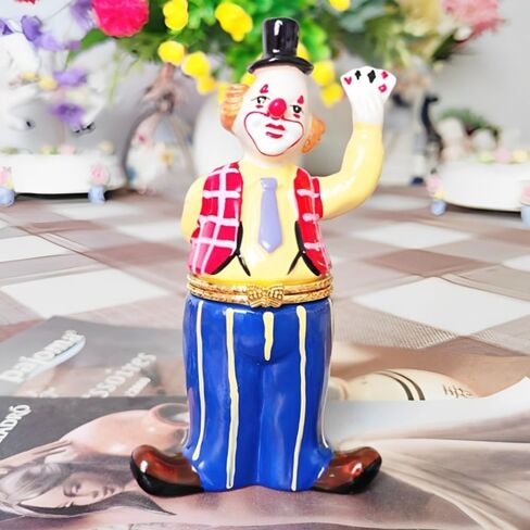 مجوهرات حلية صندوق مهرج الشكل الحلي تحصيل المجوهرات متمحور حلية صناديق المنزل الجدول سطح المكتب ديكور عيد الميلاد عطلة عيد الهالوين الديكور هدايا عيد الميلاد عطلة ديكور المنزل in Kuwait