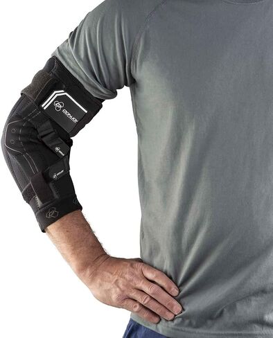 DonJoy Performance Bionic Elbow Brace II - Large - Maximum Hinged Support for Elbow Hyperextension, UCL, Tommy John Ligament Injury, Dislocated Elbow for Football, Lacrosse, Rugby, Basketball in Saudi Arabia