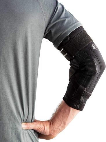 DonJoy Performance Bionic Elbow Brace II - Large - Maximum Hinged Support for Elbow Hyperextension, UCL, Tommy John Ligament Injury, Dislocated Elbow for Football, Lacrosse, Rugby, Basketball in Saudi Arabia