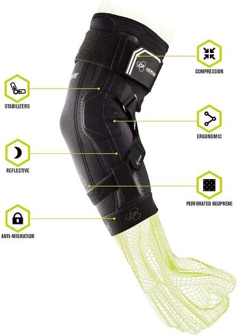 DonJoy Performance Bionic Elbow Brace II - Large - Maximum Hinged Support for Elbow Hyperextension, UCL, Tommy John Ligament Injury, Dislocated Elbow for Football, Lacrosse, Rugby, Basketball in Saudi Arabia