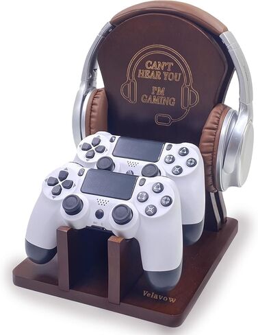 Gamer Gifts for Teenage Boys, Headset and Controller Stand - Ideal for Men, Sons, Boyfriends, Husbands, Gaming Headset and Controller Holder in Saudi Arabia