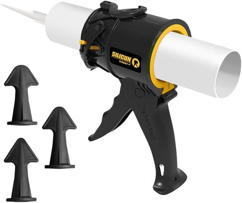 SILIGUN™ Compact Caulking Gun with Caulk Nozzle - No Drip Caulk Gun - Patented Design - Lightweight ABS Frame - Works with All 10 oz Tubes in Kuwait