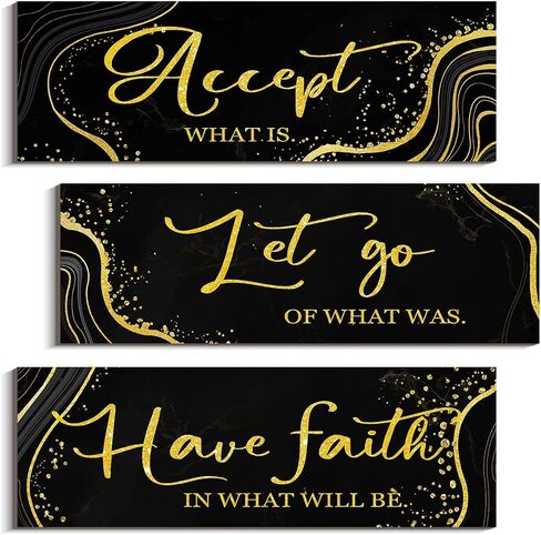 Sunflower Wall Decor Accept What Is Let Go Have Faith Wall Art Hanging Wall Signs Rustic Sunflower Kitchen Decor for Farmhouse Outdoor Summer (Gray, White, 4 x 11.8 inch) in Saudi Arabia