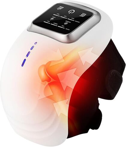 IeBilif Cordless Knee Massager with Large LED Screen, Heated and Vibration, Heated Knee Massager, Gift for Birthday, Gift for Husband Mom Dad in Saudi Arabia