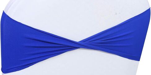 MDS Pack of 100 PCS Spandex Wedding Chair Bands Sashes Bow Tie for Wedding Decorations - Apple Green in Saudi Arabia