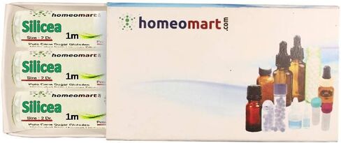Silicea Homeopathy Pellets (Pills) in 1M Potency, Pack of 3 in Saudi Arabia