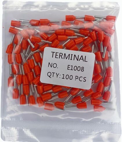 VE1508 AWG16 Wire Ferrules Terminals, 100pcs Blue AWG16 Terminal Connector Wire Insulated Cord Pin Ends Terminals for Electric, Industrial, Chemical Industry, Power Control System, etc.(Blue, 16AWG) in Saudi Arabia