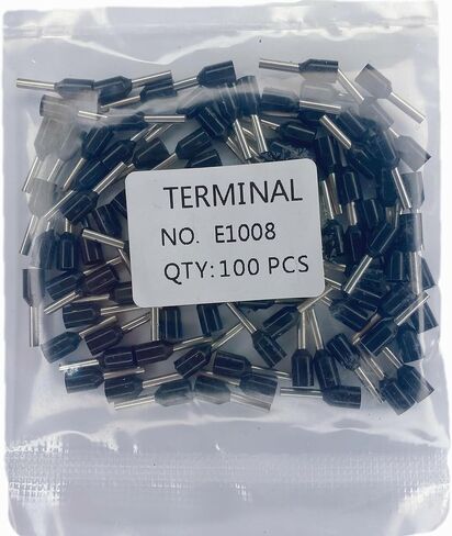 VE1508 AWG16 Wire Ferrules Terminals, 100pcs Blue AWG16 Terminal Connector Wire Insulated Cord Pin Ends Terminals for Electric, Industrial, Chemical Industry, Power Control System, etc.(Blue, 16AWG) in Saudi Arabia