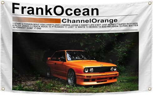 ORgefy Frank Singer Ocean Tapestry Channel Orange Music Cover نسيج للغرفة، نسيج 3x5 قدم، نسيج مضحك رجل الكهف نسيج الجدار لديكور غرفة النوم الكلية، حفلة في الهواء الطلق، أبيض in Saudi Arabia