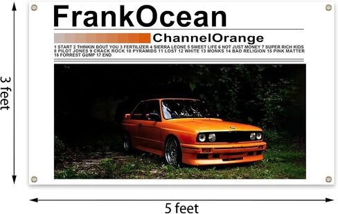 ORgefy Frank Singer Ocean Tapestry Channel Orange Music Cover نسيج للغرفة، نسيج 3x5 قدم، نسيج مضحك رجل الكهف نسيج الجدار لديكور غرفة النوم الكلية، حفلة في الهواء الطلق، أبيض in Saudi Arabia