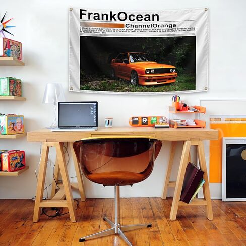 ORgefy Frank Singer Ocean Tapestry Channel Orange Music Cover نسيج للغرفة، نسيج 3x5 قدم، نسيج مضحك رجل الكهف نسيج الجدار لديكور غرفة النوم الكلية، حفلة في الهواء الطلق، أبيض in Saudi Arabia
