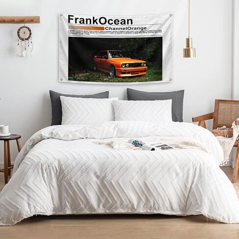 ORgefy Frank Singer Ocean Tapestry Channel Orange Music Cover نسيج للغرفة، نسيج 3x5 قدم، نسيج مضحك رجل الكهف نسيج الجدار لديكور غرفة النوم الكلية، حفلة في الهواء الطلق، أبيض in Saudi Arabia