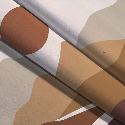 حكيم الجبل الأخضر نسيج الجمالية ديكور الغرفة بوهو الشمس الجبل طبيعة الفن محايد المفروشات الهبي منتصف القرن الطين الشمس مجردة الحد الأدنى نسيج الكلية جدار ديكور 80x60in in Kuwait