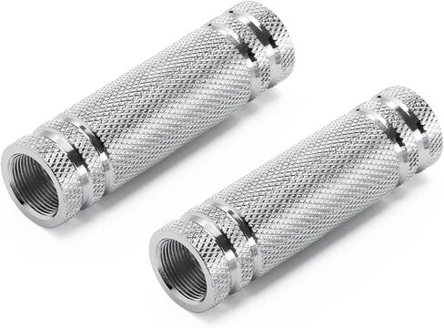 Knurled male and Female Thread Steel Handles Pair for Northdeer Adjustable Dumbbells - Chrome Dumbbell Accessories in Saudi Arabia