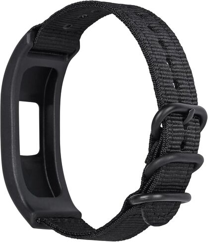 أربطة قماش من النايلون متوافقة مع أحزمة بديلة لتتبع Garmin Vivosmart 4 مع حافظة in Kuwait