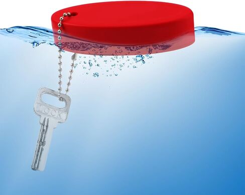 2pcs Floating Keychain for Boat Keys, 3.19x1.42x0.79in Oval Boat Key Floating Keychain Boat Floating Keychain for Ourdoors Water Sports Fishing Surfing Sailing(Yellow, Red) in Saudi Arabia