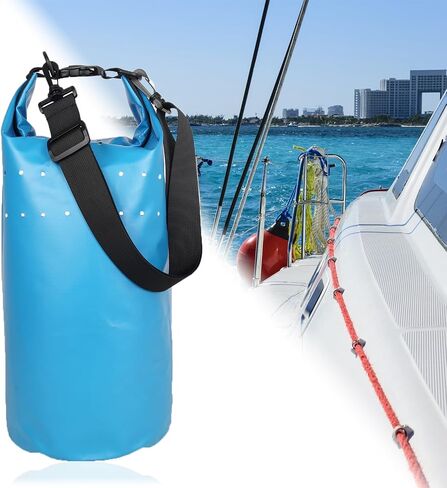 Portable Boat Trash Can, Waterproof Boating Garbage Container, Boat Accessories Storage Bag for Boat, Kayak, Yacht, PVC Laminated 10L in Saudi Arabia