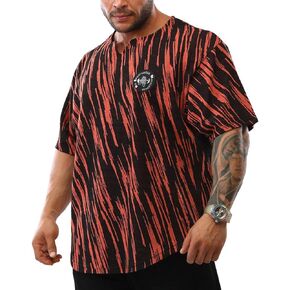 BGSM Men's Oversize T-Shirt Bodybuilding, Cardio and Powerlifting Rag Top Tee and Plus Size T-Shirt