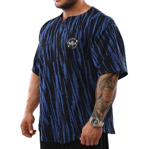 تي شيرت BGSM رجالي كبير الحجم لكمال الأجسام وتمارين القلب ورفع الأثقال تي شيرت علوي مقاس كبير in Kuwait
