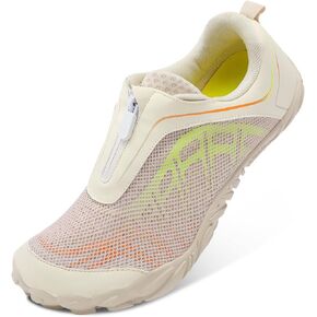 Scurtain Unisex Mens Womens Water Shoes Athletic Sports Aqua Shoes Barefoot Hiking Water Shoes Quick Dry Yoga Pool Swim Surf Beach Walking Shoes with Zipper