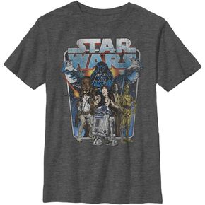 STAR WARS Classic Battle Boys Husky Short Sleeve Tee Shirt