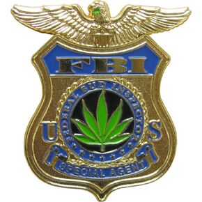 Federal Bud Investigator Novelty Enamel Pin / Button