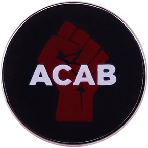 ACAB All Cops Are Bastards Political Protest Fist 1" Enamel Pin Badge