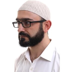 ihvan online Kufi Hats for Men, Taqiya, Takke, Turkish Muslim Winter Woven Caps, Peci, Islamic Prayer Skullcap, Islamic Gifts