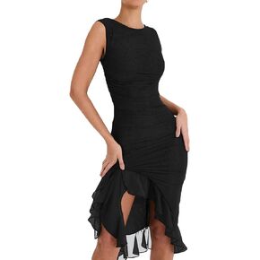 Women's Elegant Floral Maxi Dress Vintage Sleeveless Spaghetti Strap Bodycon Long Dress Sexy Summer Party Clubwear