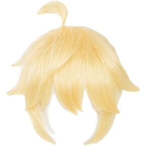 Short Yellow Hair for Len Cosplay Wig Women Halloween Costume Carnival Party Wigs