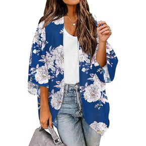 BB&KK Women's Kimono Cover Ups Tops Lightweight Summer Cardigans