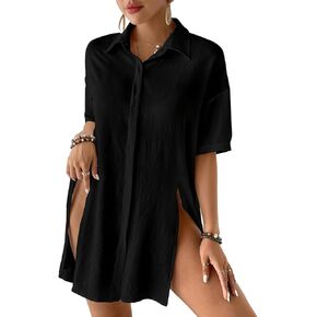 Bsubseach Women's Bathing Suit Cover Ups for Swimwear Swimsuit Cover Up Coverups Beach Dress Shirt