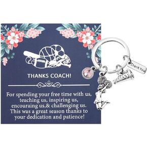 Cheer Coach Gift Appreciation Gift For Coach Cheerleader Keychain Coach Leaving Gift Cheer Team Jewelry