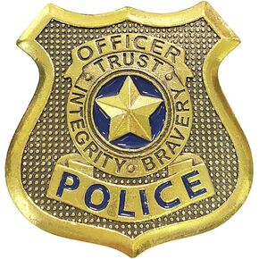 بروش شارة الشرطة، دبوس شارة ضابط، هدايا شارة جودي، اكسسوارات تنكرية للاطفال والنساء والفتيات المعجبين in Kuwait