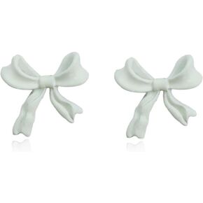 Gold Bow Earrings Bow Ribbon Earrings Christmas Stud Earrings Hypoallergenic Silver Stud Earrings Bow Jewelry for Women Girls