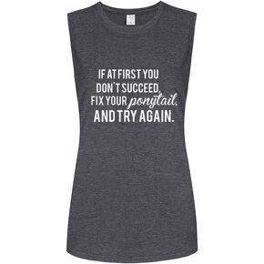 Workout Tank Tops for Women-Womens Motivational Saying Fitness Gym Racerback Sleeveless Shirts