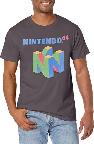Nintendo Men's N64 Logo Short Sleeve T-Shirt in Saudi Arabia