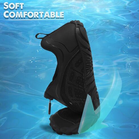 Scurtain Unisex Mens Womens Water Shoes Athletic Sports Aqua Shoes Barefoot Hiking Water Shoes Quick Dry Yoga Pool Swim Surf Beach Walking Shoes with Zipper in Saudi Arabia