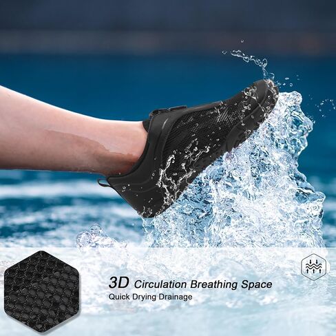 Scurtain Unisex Mens Womens Water Shoes Athletic Sports Aqua Shoes Barefoot Hiking Water Shoes Quick Dry Yoga Pool Swim Surf Beach Walking Shoes with Zipper in Saudi Arabia