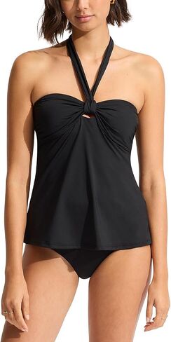 Seafolly Women's Standard Sash Halter Tankini Top Swimsuit in Saudi Arabia