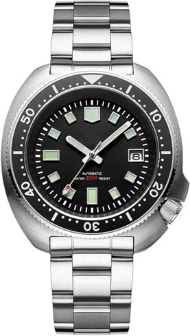 ADDIESDIVE Automatic Dive Watch for Men H8 Stainless Steel Wrist Watch Mechanical NH35A Clean Dial Synthetic Sapphire Sterile Without in Saudi Arabia