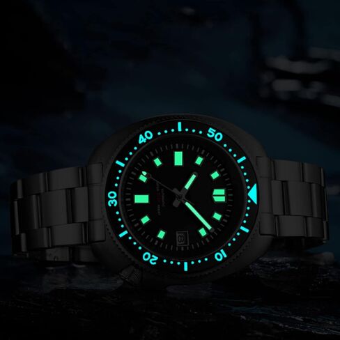 ADDIESDIVE Automatic Dive Watch for Men H8 Stainless Steel Wrist Watch Mechanical NH35A Clean Dial Synthetic Sapphire Sterile Without in Saudi Arabia