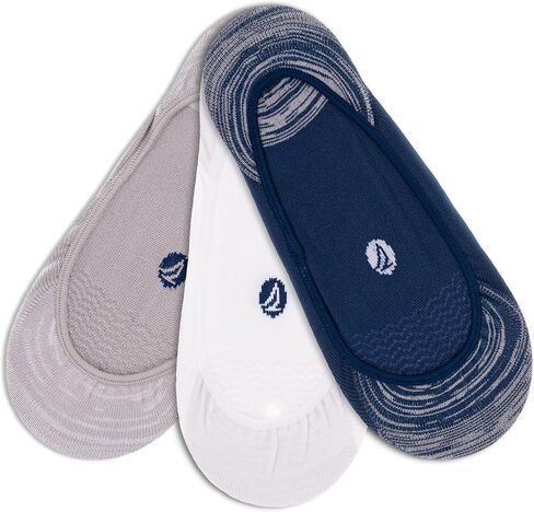 Sperry Men's Authentic Original Boat Shoe Liner Socks-3 Pair Pack-Moisture Wicking and Heel Gripper in Saudi Arabia