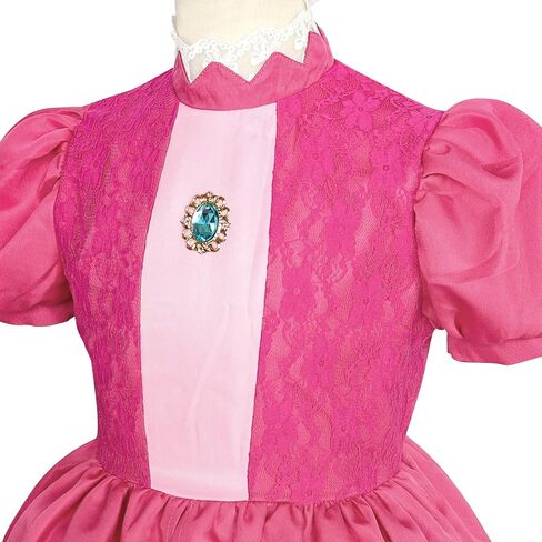 أزياء الأميرة الخوخ من PENDELY للفتيات، فستان الأميرة الخوخ للأطفال 6 7 8 9 10 11 12 سنة أزياء الهالوين التنكرية in Kuwait